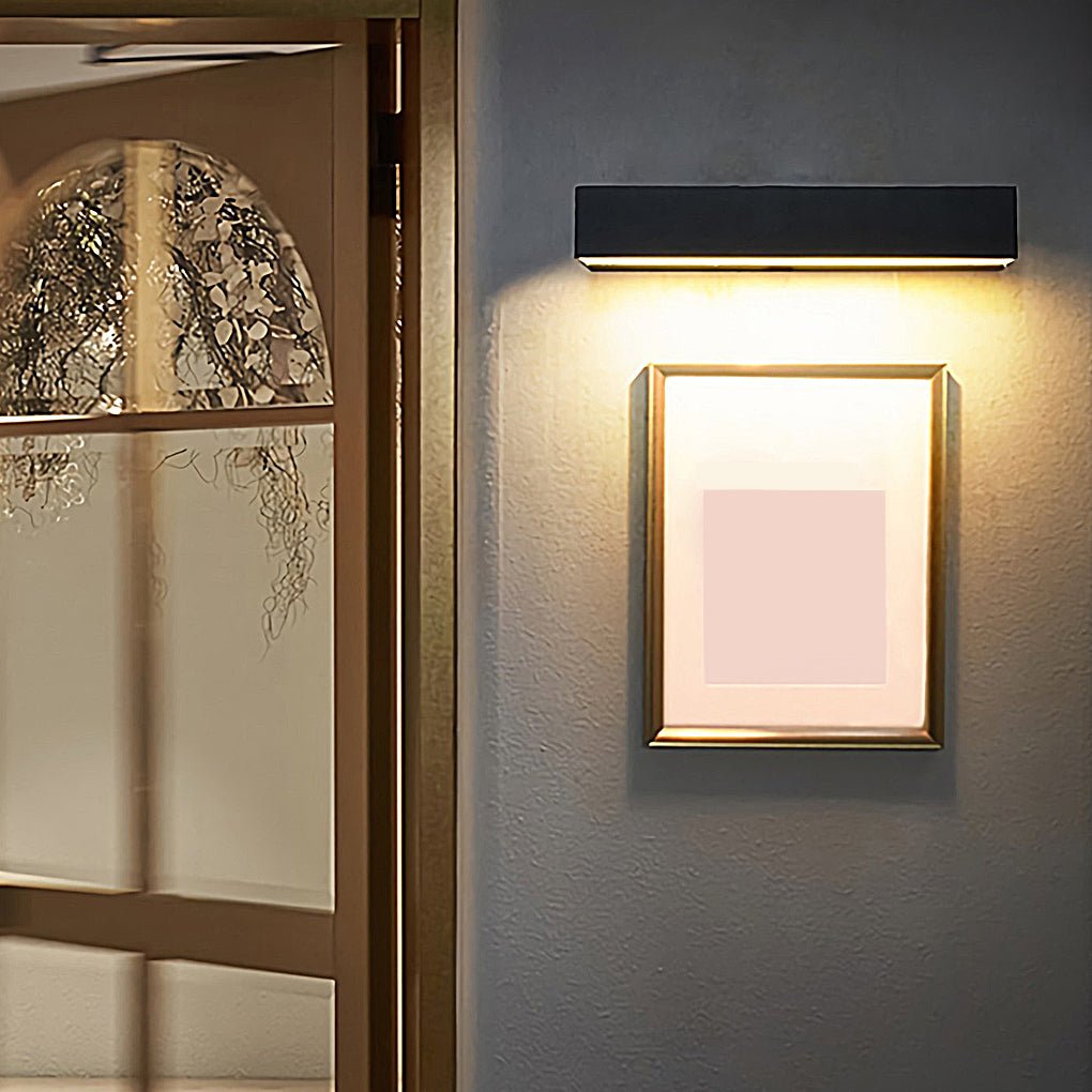 Kersey Rectangle Outdoor Wall Light Matte Black LED
