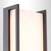 Lavenham Geometric Outdoor Wall Light Black LED Sconce