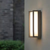 Lavenham Geometric Outdoor Wall Light Black LED Sconce
