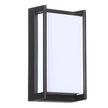Lavenham Geometric Outdoor Wall Light Black LED Sconce