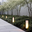 Eyam Cylinder Bollard Light Solar or Hardwired Path Light