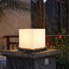 Lynton Outdoor Pillar Light Globe Cube or Cylinder Shade