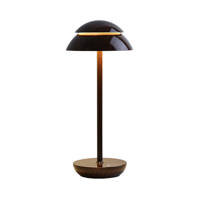 Sawley Double Dome Mushroom Table Lamp Cordless Dimmable