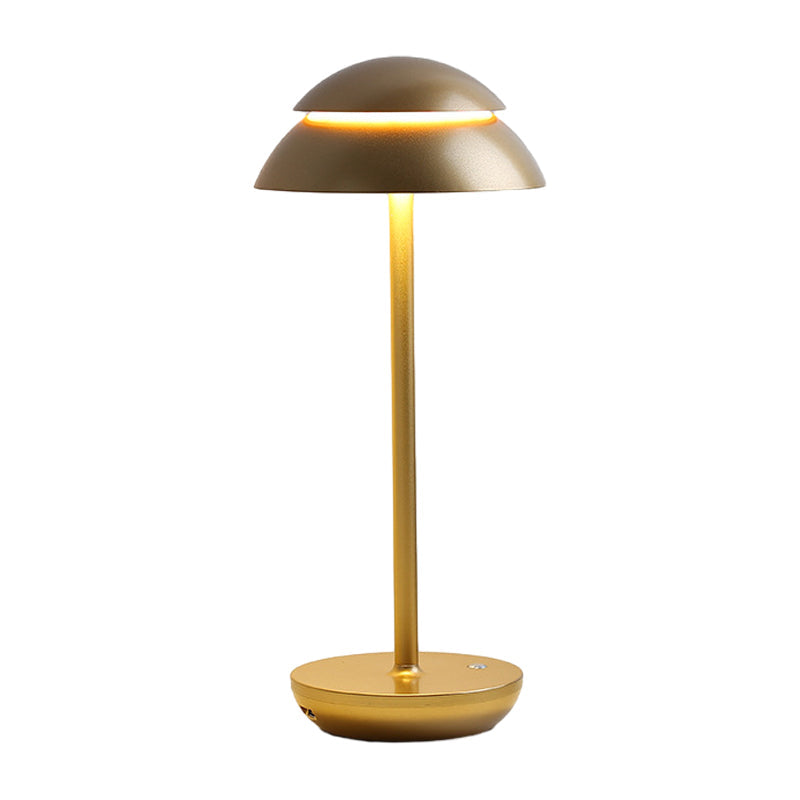 Sawley Double Dome Mushroom Table Lamp Cordless Dimmable