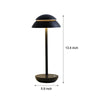 Sawley Double Dome Mushroom Table Lamp Cordless Dimmable