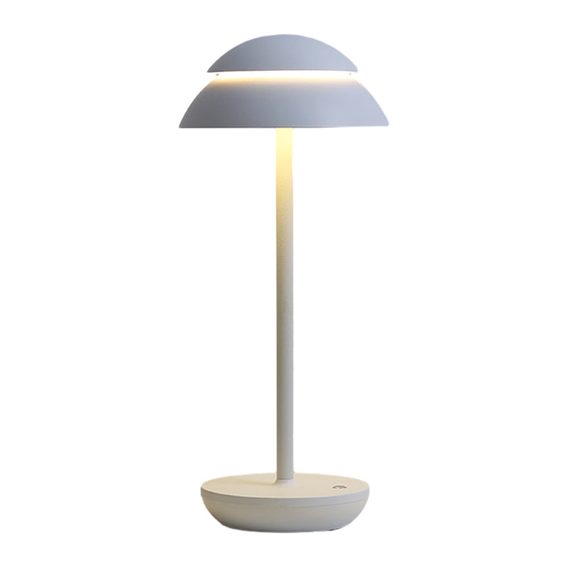 Sawley Double Dome Mushroom Table Lamp Cordless Dimmable