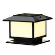 Allendale Square Pillar Light Solar or Hardwired Black