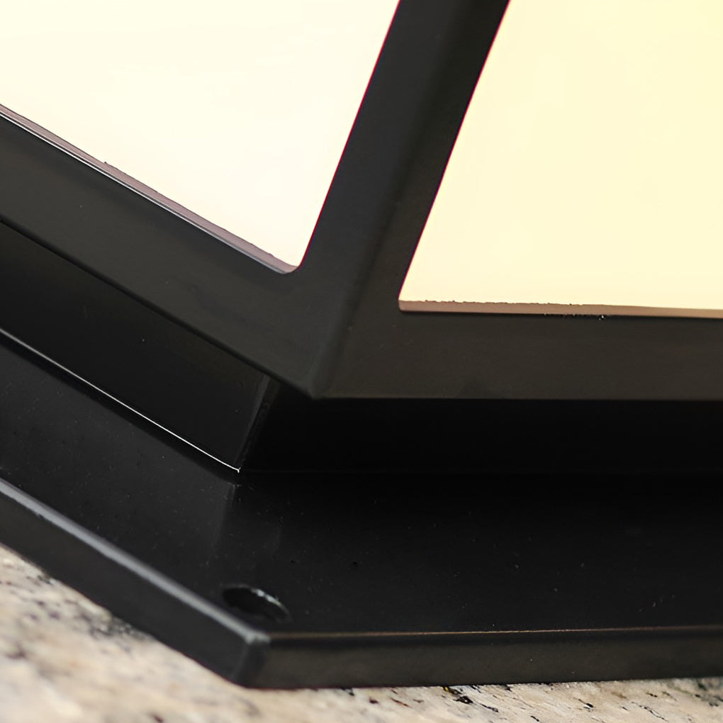 Allendale Square Pillar Light Solar or Hardwired Black