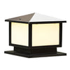 Allendale Square Pillar Light Solar or Hardwired Black