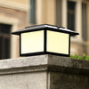 Allendale Square Pillar Light Solar or Hardwired Black