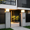 Lynton Outdoor Pillar Light Globe Cube or Cylinder Shade