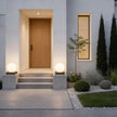 Lynton Outdoor Pillar Light Globe Cube or Cylinder Shade