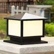 Allendale Square Pillar Light Solar or Hardwired Black