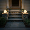 Lynton Outdoor Pillar Light Globe Cube or Cylinder Shade