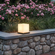 Lynton Outdoor Pillar Light Globe Cube or Cylinder Shade