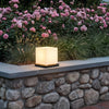 Lynton Outdoor Pillar Light Globe Cube or Cylinder Shade