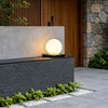 Lynton Outdoor Pillar Light Globe Cube or Cylinder Shade