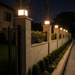 Allendale Square Pillar Light Solar or Hardwired Black