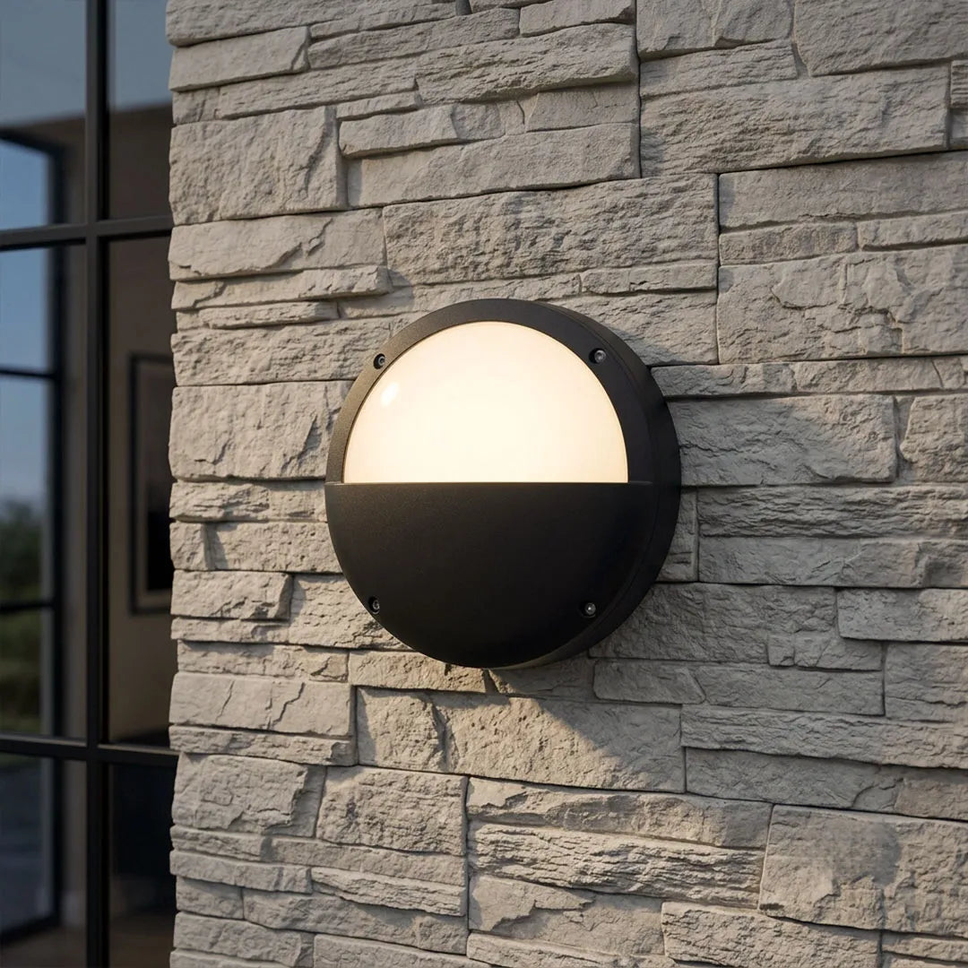 Felton Round LED Outdoor Ceiling Light Wall or Ceiling