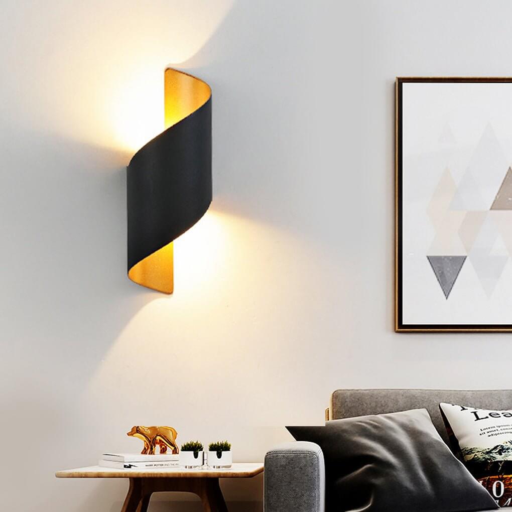 Egton Spiral Up Down Outdoor Wall Light IP65 LED