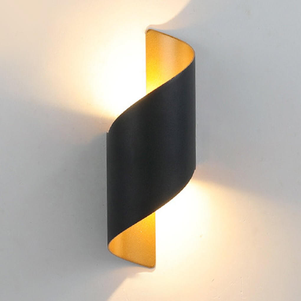 Egton Spiral Up Down Outdoor Wall Light IP65 LED