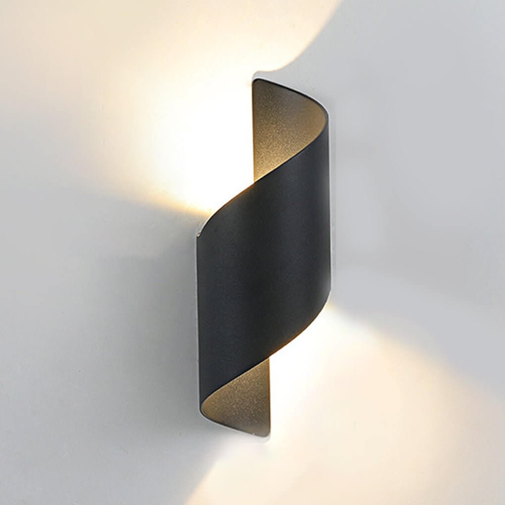 Egton Spiral Up Down Outdoor Wall Light IP65 LED