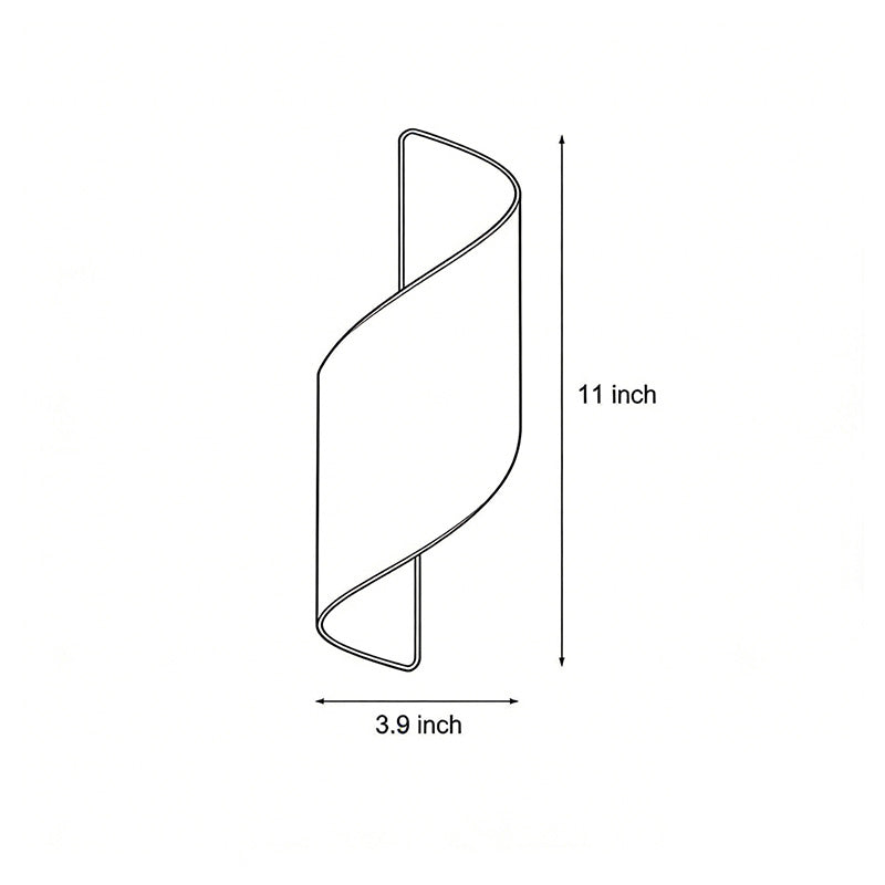 Egton Spiral Up Down Outdoor Wall Light IP65 LED