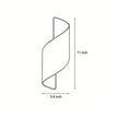 Egton Spiral Up Down Outdoor Wall Light IP65 LED