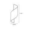 Egton Spiral Up Down Outdoor Wall Light IP65 LED