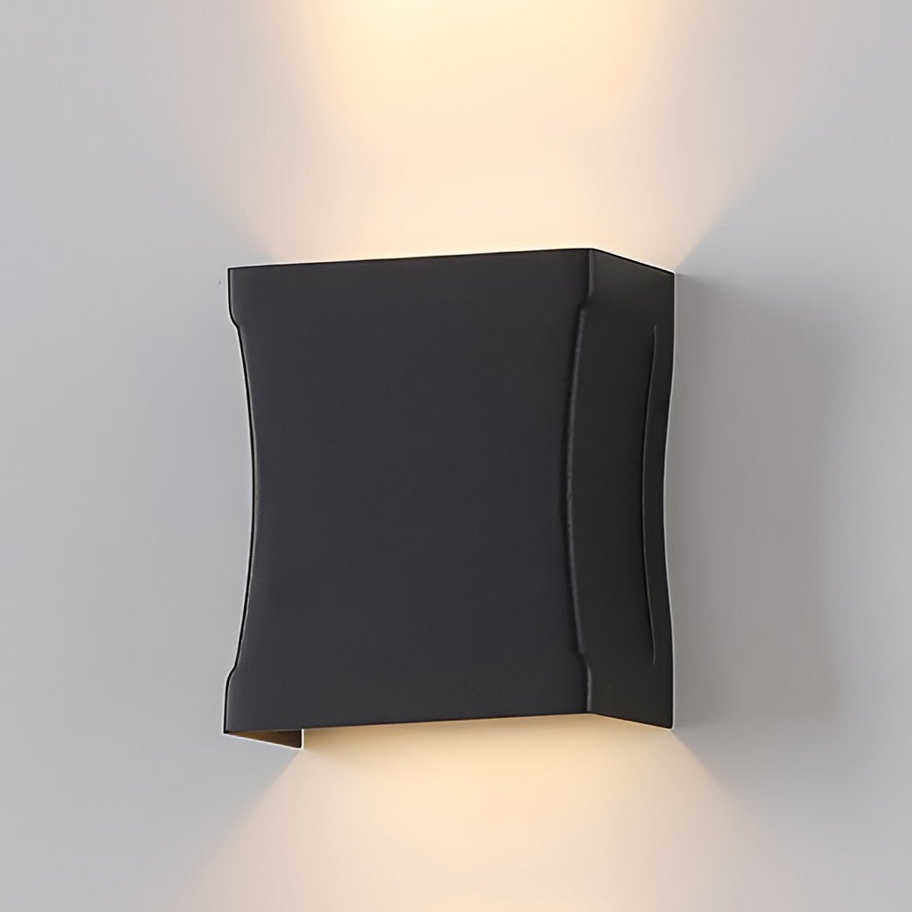 Amberley Up Down Outdoor Wall Light Black LED Sconce