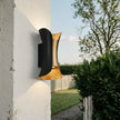 Coniston Up Down Outdoor Wall Light Curved Aluminium IP54