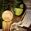 Wetherby Moon Pillar Light Globe Solar or Hardwired IP65