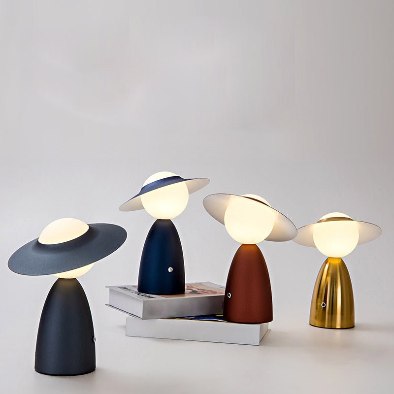 Harewood Scarecrow Hat Table Lamp Cordless Touch Dimmable
