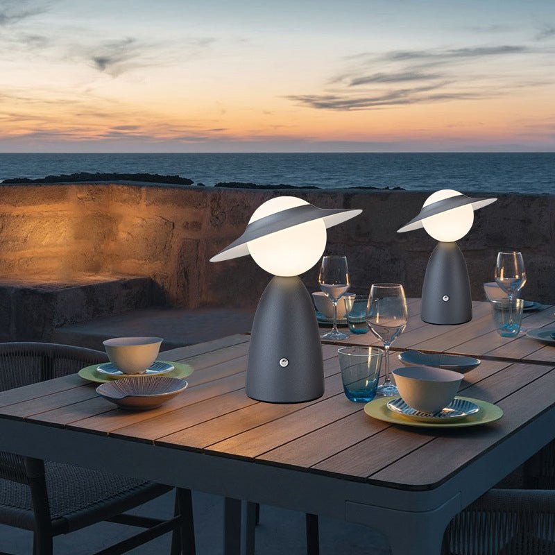 Harewood Scarecrow Hat Table Lamp Cordless Touch Dimmable