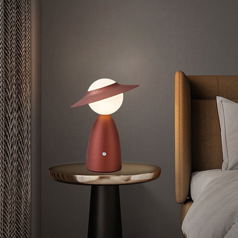 Harewood Scarecrow Hat Table Lamp Cordless Touch Dimmable