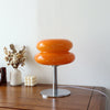 Ashcombe Glass Table Lamp Chrome Base Retro Bedside Light