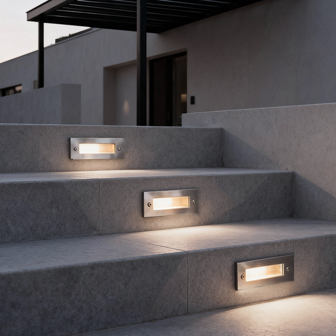 Bosham Recessed Brick Light LED Step and Stair Wall Light