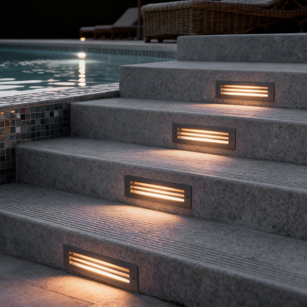 Bosham Recessed Brick Light LED Step and Stair Wall Light