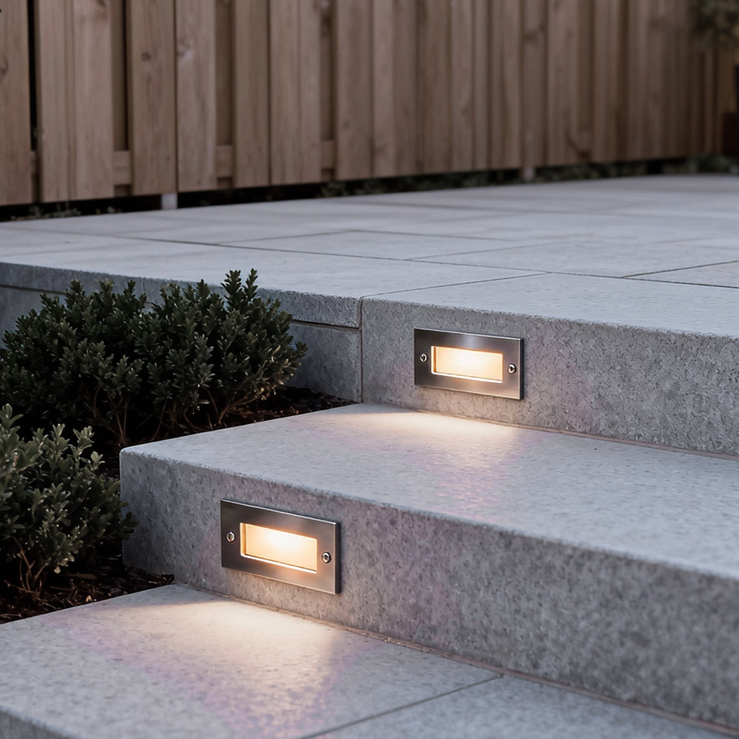 Bosham Recessed Brick Light LED Step and Stair Wall Light
