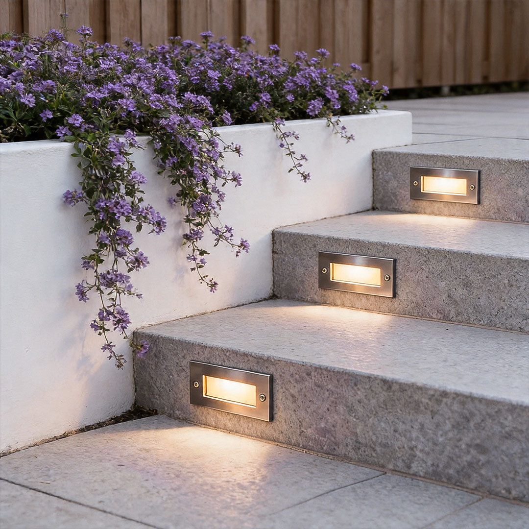 Bosham Recessed Brick Light LED Step and Stair Wall Light