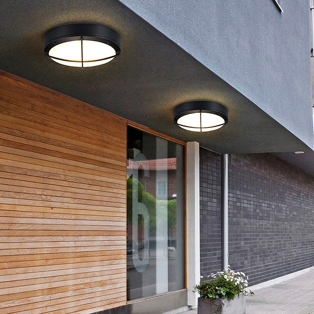 Felton Round LED Outdoor Ceiling Light Wall or Ceiling