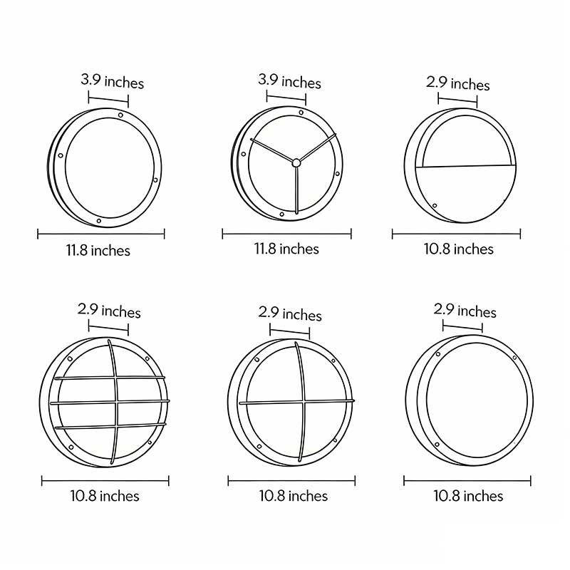 Felton Round LED Outdoor Ceiling Light Wall or Ceiling