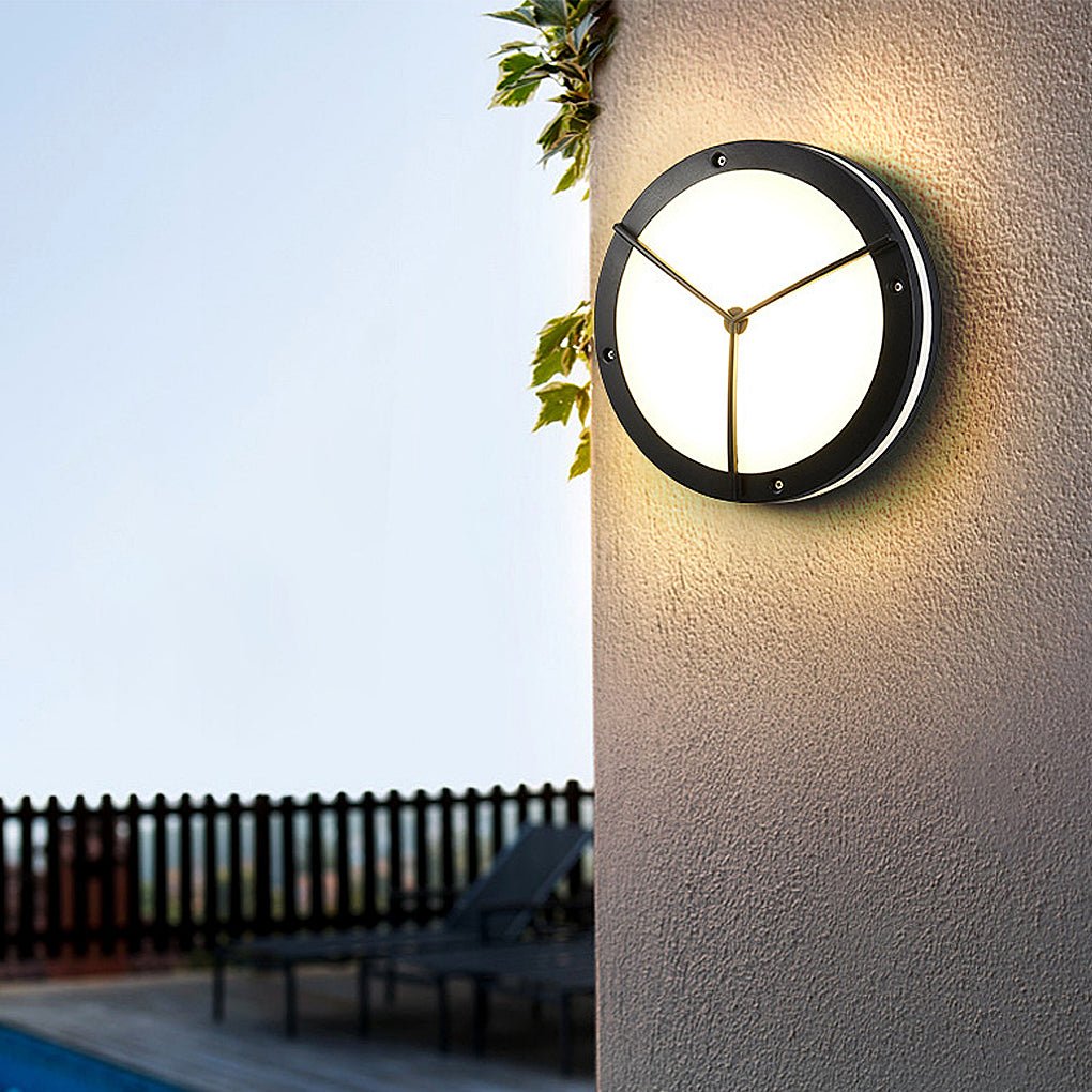 Felton Round LED Outdoor Ceiling Light Wall or Ceiling