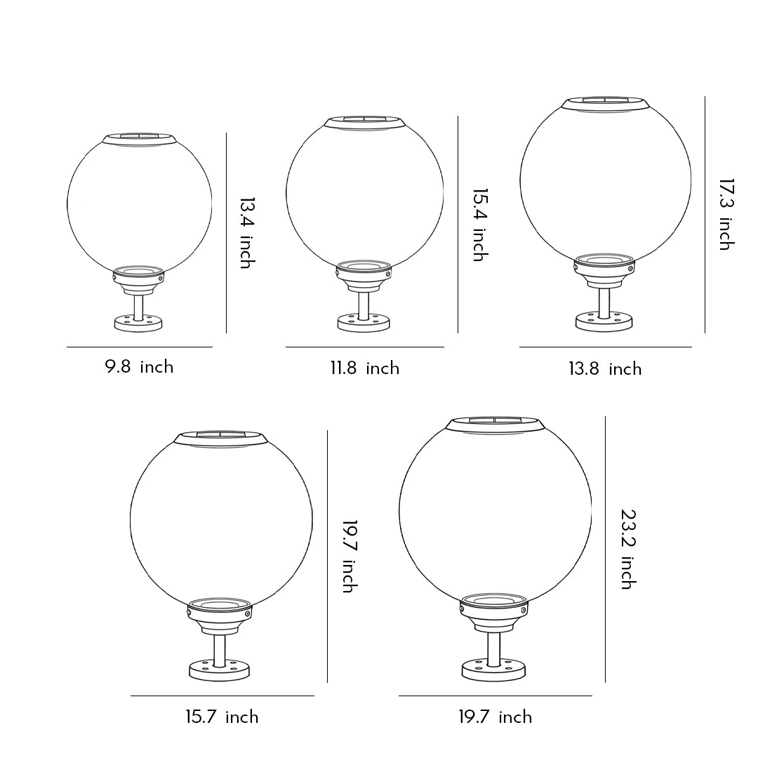 Hepple Solar Gate Pillar Light Black 3 Colour Settings