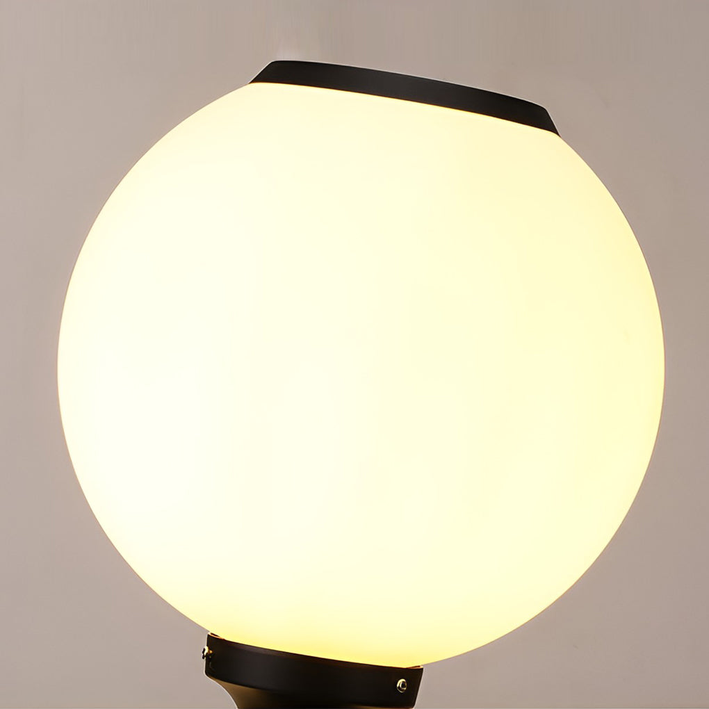 Hepple Solar Gate Pillar Light Black 3 Colour Settings