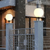 Hepple Solar Gate Pillar Light Black 3 Colour Settings