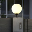Hepple Solar Gate Pillar Light Black 3 Colour Settings