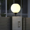 Hepple Solar Gate Pillar Light Black 3 Colour Settings