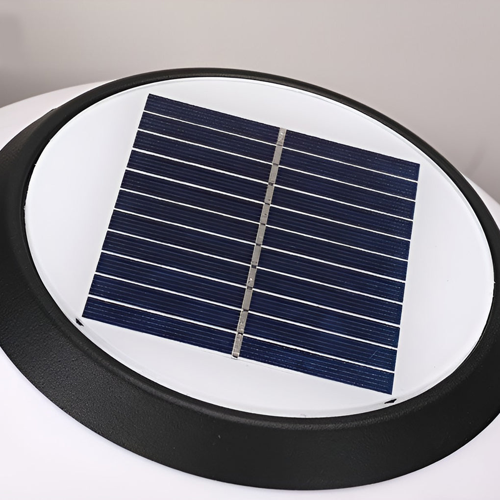 Hepple Solar Gate Pillar Light Black 3 Colour Settings
