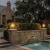 Masham Globe Pillar Light Clear Glass Retro Post Top Lamp